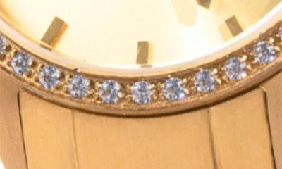 Spgbk Watches Crystal Bracelet Watch, 32mm In Gold Tone