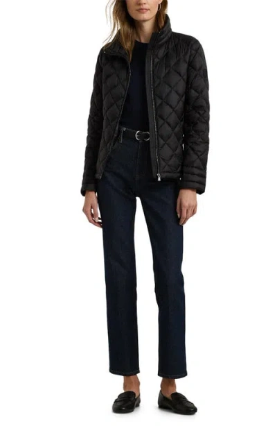 Ralph Lauren Lauren  Soft Quilted Down Packable Jacket In Black