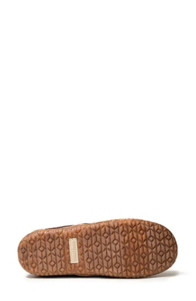 Minnetonka Tempe Slipper In Burgundy Plaid