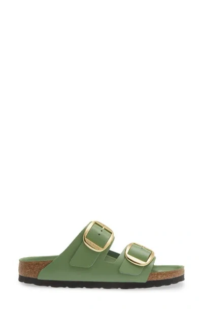 Shop Birkenstock Arizona Big Buckle Slide Sandal In Green Tea