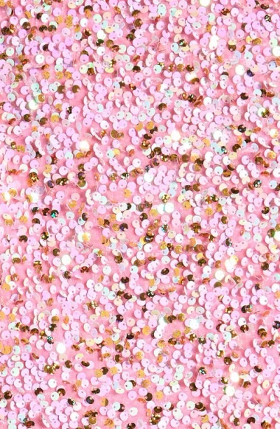 Lola & The Boys Lola + The Boys Kids' Rosie Bow Sequin Flounce Hem Dress In Pink