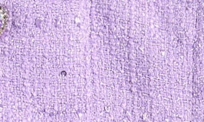 Lola & The Boys Lola + The Boys Kids' Sweetheart Faux Gem Accent Jacket & Skirt Set In Light Purple