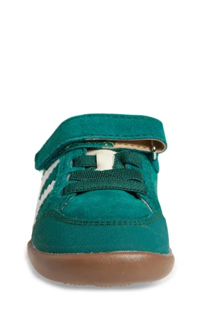 Shop Old Soles Kids' 8072 Wos Ground Sneaker In Emerald Suede/snow/sporco