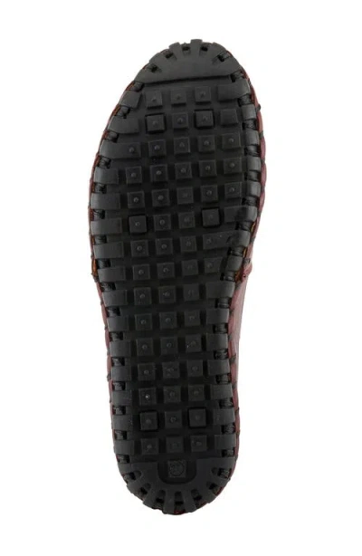 Spring Step Kathaleta Flat In Burgundy