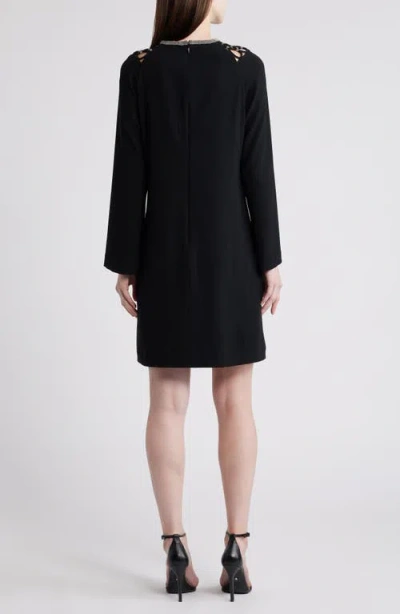 Kobi Halperin Alby Chain-embellished Shift Dress In Black