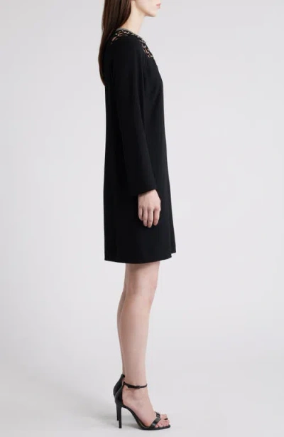 Kobi Halperin Alby Chain-embellished Shift Dress In Black
