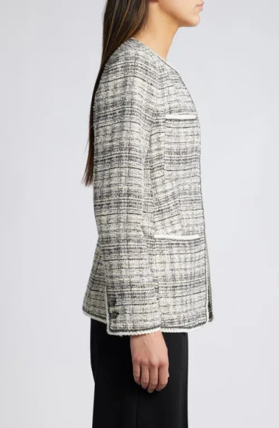 Kobi Halperin Tweed Jacket In Ivory Multi