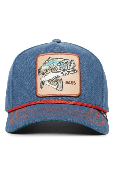 Goorin Bros . Bass Embroidered Patch Baseball Cap In Denim