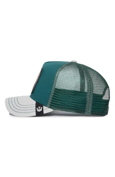 Goorin Bros . Eagle Fan Embroidered Patch Trucker Hat In Emerald