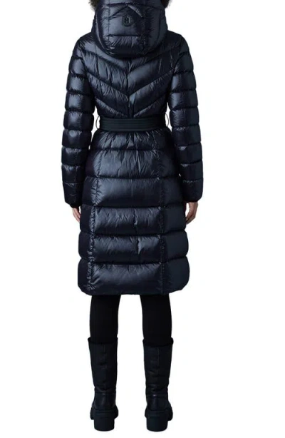 Mackage Coralia Water Resistant Hooded 800 Fill Power Down Coat In Black
