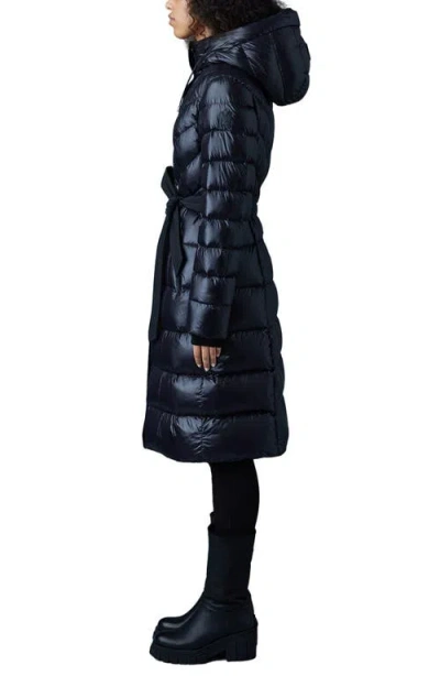 Mackage Coralia Water Resistant Hooded 800 Fill Power Down Coat In Black