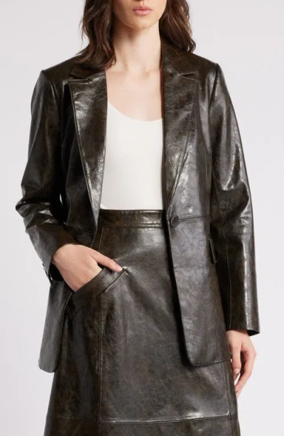 Kobi Halperin Savvy Faux Leather Jacket In Dark Brown