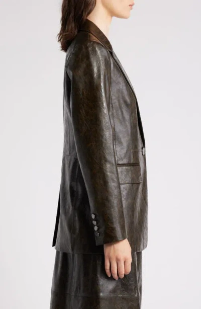 Kobi Halperin Savvy Faux Leather Jacket In Dark Brown