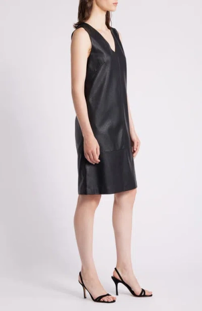 Kobi Halperin Graylen Sleeveless Vegan Leather Dress In Black