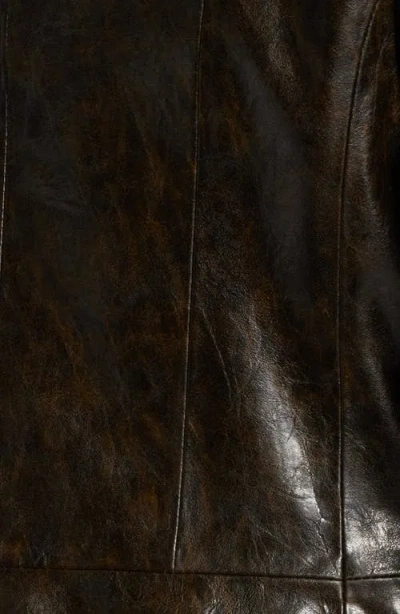 Kobi Halperin Savvy Faux Leather Jacket In Dark Brown