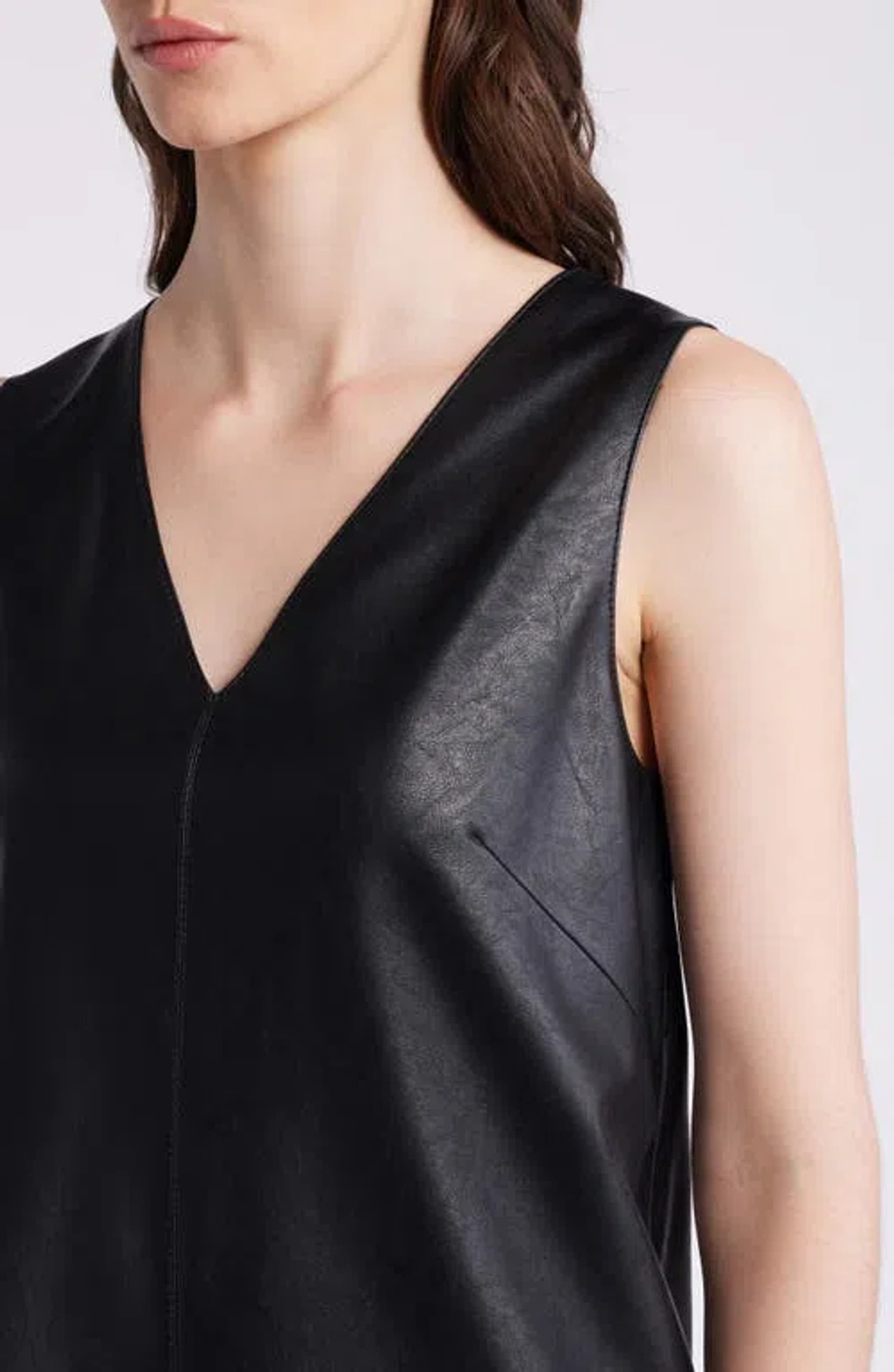 kobi halperin leather dress Kobi Halperin Graylen Sleeveless Vegan Leather Dress