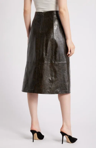 Kobi Halperin Zadie Faux Leather Skirt In Dark Brown