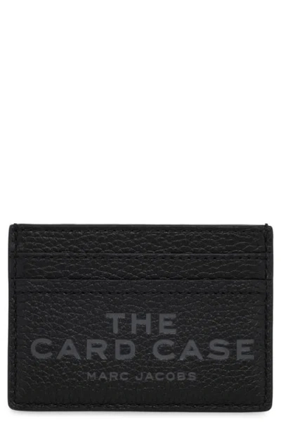 Shop Marc Jacobs The Leather Card Case In Black