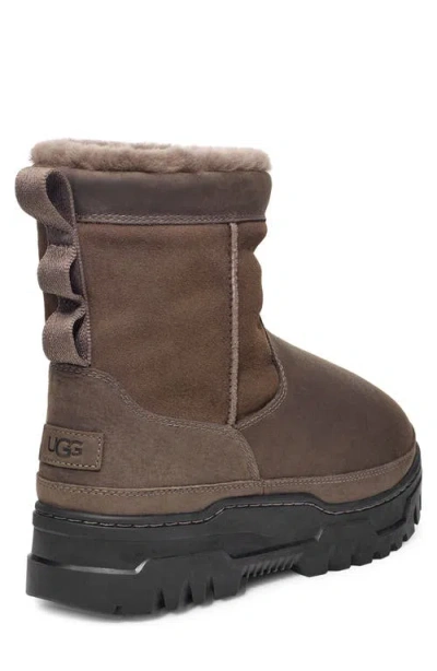 Ugg(r) Heritage Trailgazer Waterproof Genuine Shearling & Wool Boot In Thunder Cloud