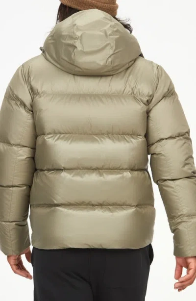 Marmot Men's Guides Quilted Full-zip Hooded Down Jacket In Vetiver