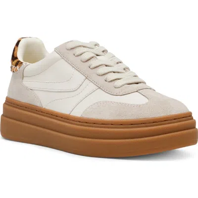 Shop Steve Madden Dodge Platform Sneaker In Bone Multi