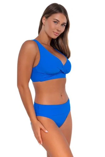 Sunsets Elsie Top In Electric Blue