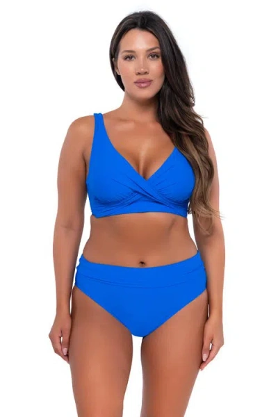 Sunsets Elsie Top In Electric Blue