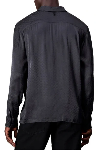 Rag & Bone Avery Relaxed Fit Jacquard Button-up Shirt In Charc Jacq