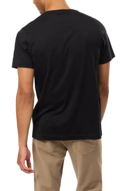 Psycho Bunny James Embroidered Logo T-shirt In Black