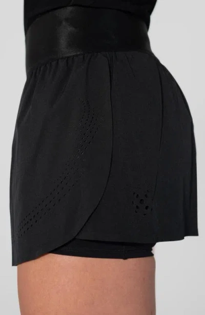 Avi Cross-court Pickleball Skirt In Black Beauty