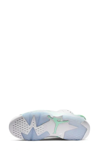 Jordan Air  6 Retro Pearl High Top Sneaker In White/mint Foam/barely Green