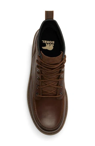 Sorel Slabtown 62 Waterproof Moc Toe Boot In Brown