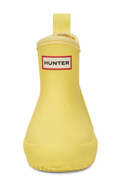 Shop Hunter Kids' Original Waterproof Chelsea Rain Boot In Cosmo Yellow/cosmo Yellow