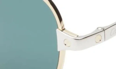 Cartier 56mm Polarized Panthos Sunglasses In Gold