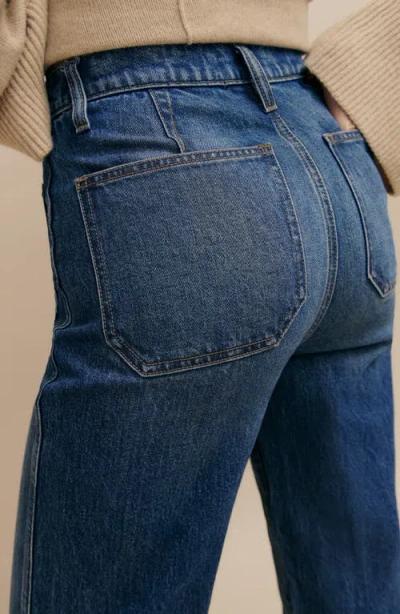 Reformation Alyssa High Waist Wide Leg Jeans In Mellusine