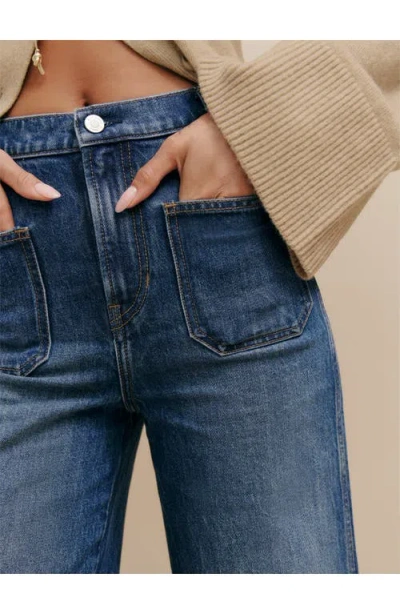 Reformation Alyssa High Waist Wide Leg Jeans In Mellusine