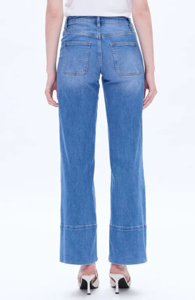 Bayeas Katia Patch Pocket Wide Leg Jeans In Starlight