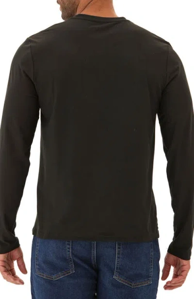 Threads 4 Thought Frederick Luxe Stretch Jersey Henley In Black