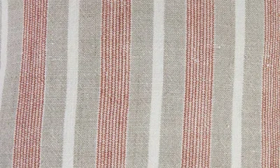 Pom Pom At Home Montecito Striped Pillow In Terra Cotta/natural