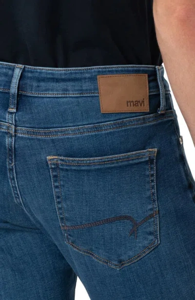 Mavi Jeans Marcus Slim Straight Leg Jeans In Dark Brushed Feather Blue