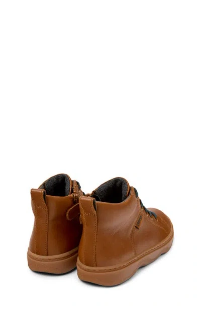 Camper Kids' Kiddo Lace-up Boot In Medium Brown