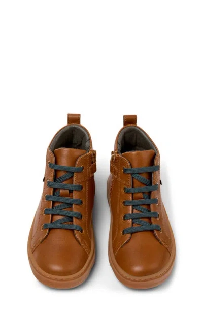 Camper Kids' Kiddo Lace-up Boot In Medium Brown