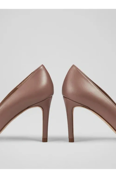 Lk Bennett Floret Pointed Toe Pump In Mocha