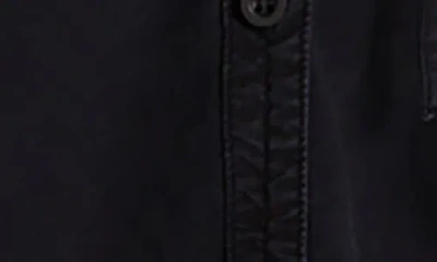 Bella Dahl Raglan Sleeve Button-up Top In Vintage Black