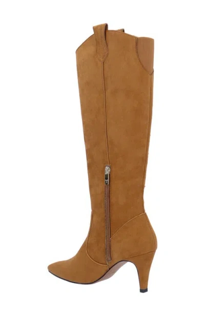 J. Reneé Siera Knee High Western Boot In Coffee