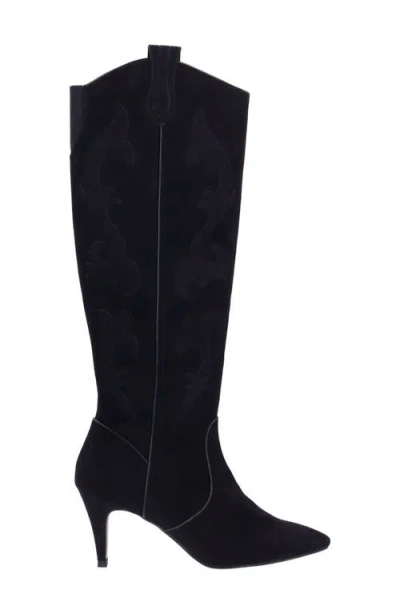 J. Reneé Siera Knee High Western Boot In Black