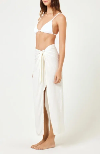 L*space Lspace Portela Cover-up Sarong In Cream