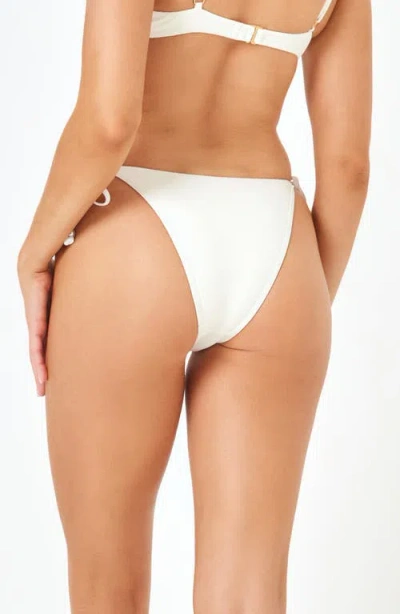 L*space Lspace Lucia Bitsy Bikini Bottoms In Cream