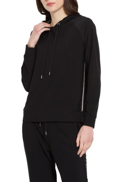 Lyssé Julia Crepe Hoodie In Black
