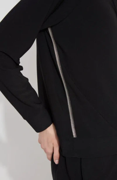 Lyssé Julia Crepe Hoodie In Black